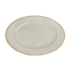 Plat ovale doré et blanc