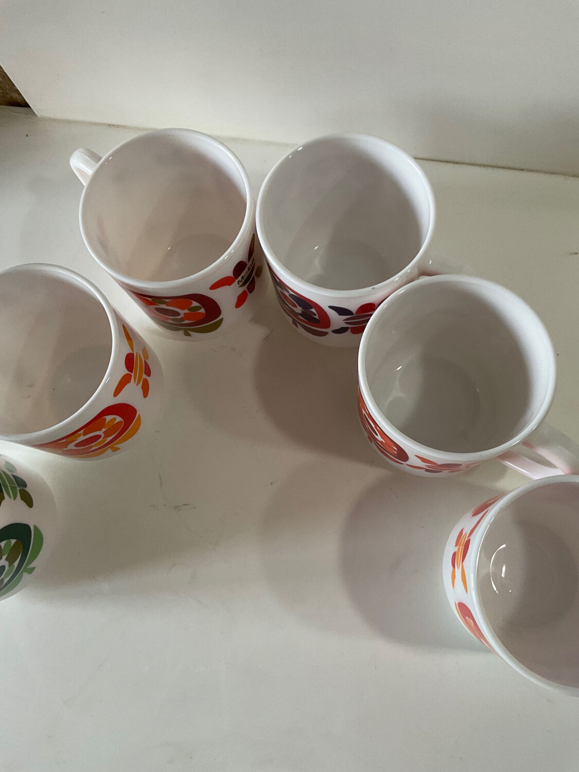 Mug cups mobil arcopal vintage