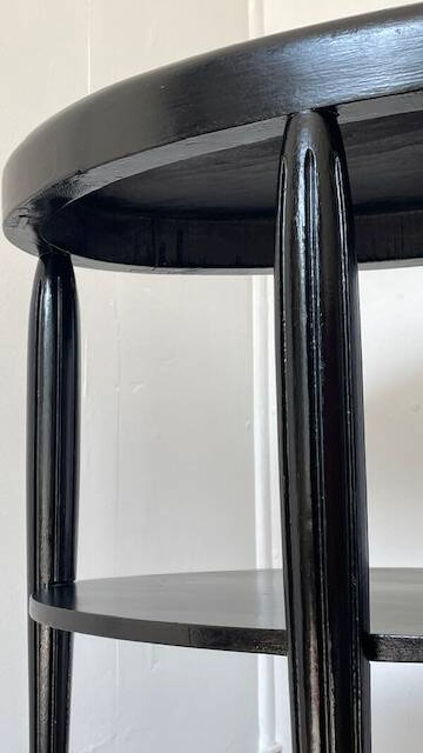 Gueridon console bois noir art déco