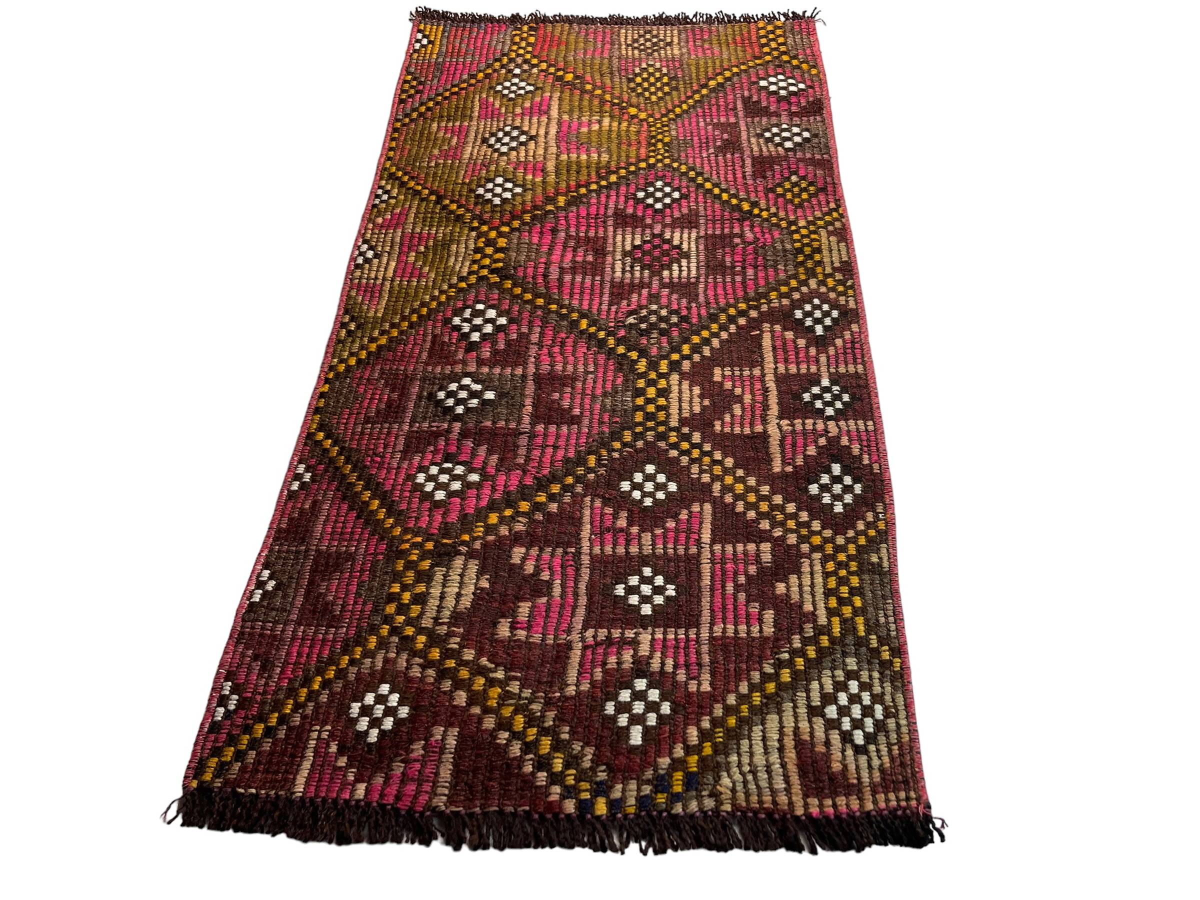Vintage turkish kilim rug, 103 x 54 cm