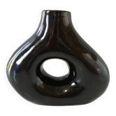 Vase céramique noir