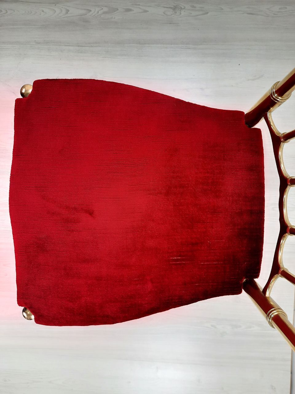 Pair of chiavarine chairs, brass