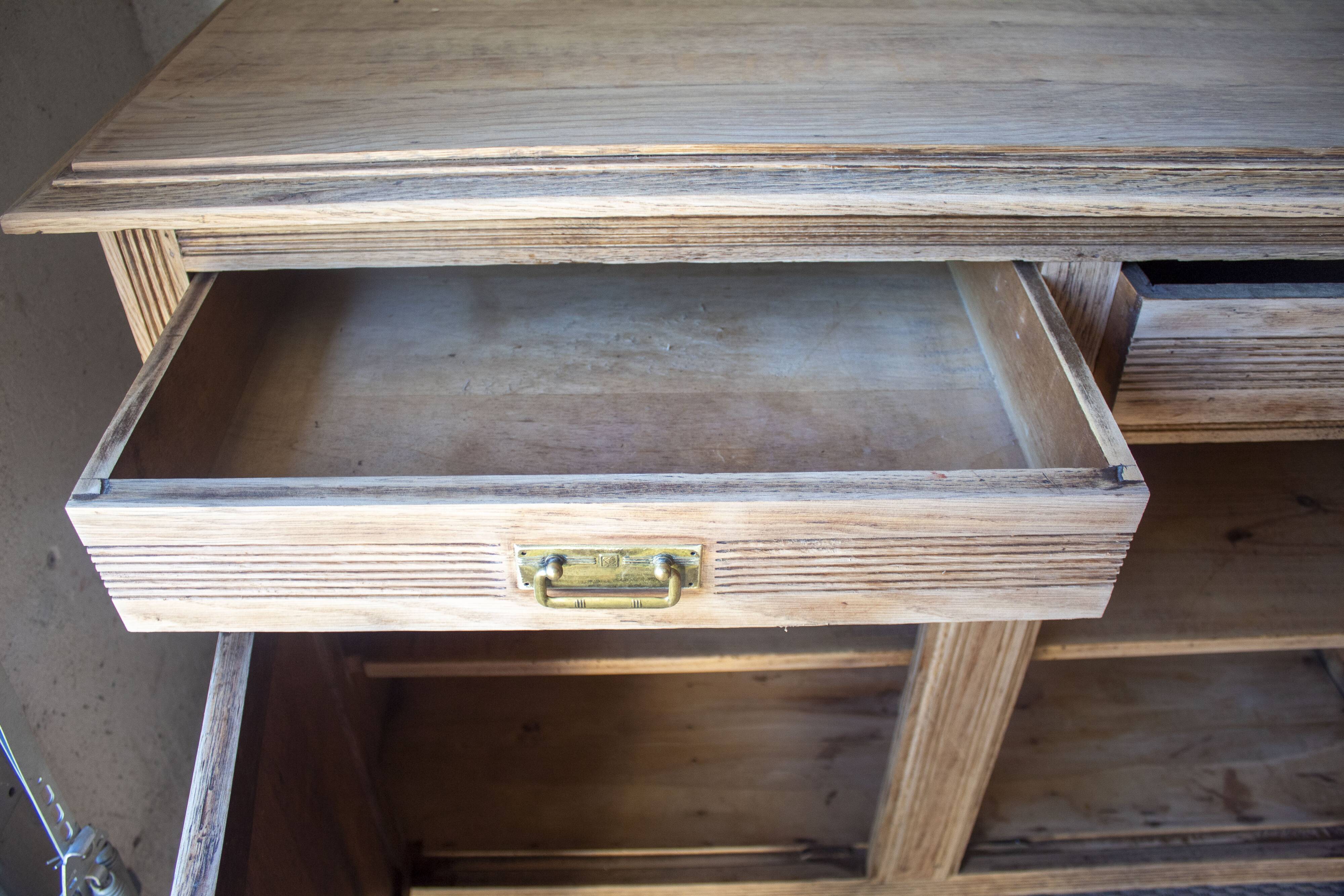 Vintage oak grand buffet