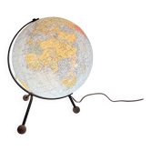Vintage globe 1962 terrestrial world map glass tripod Taride - 32 cm