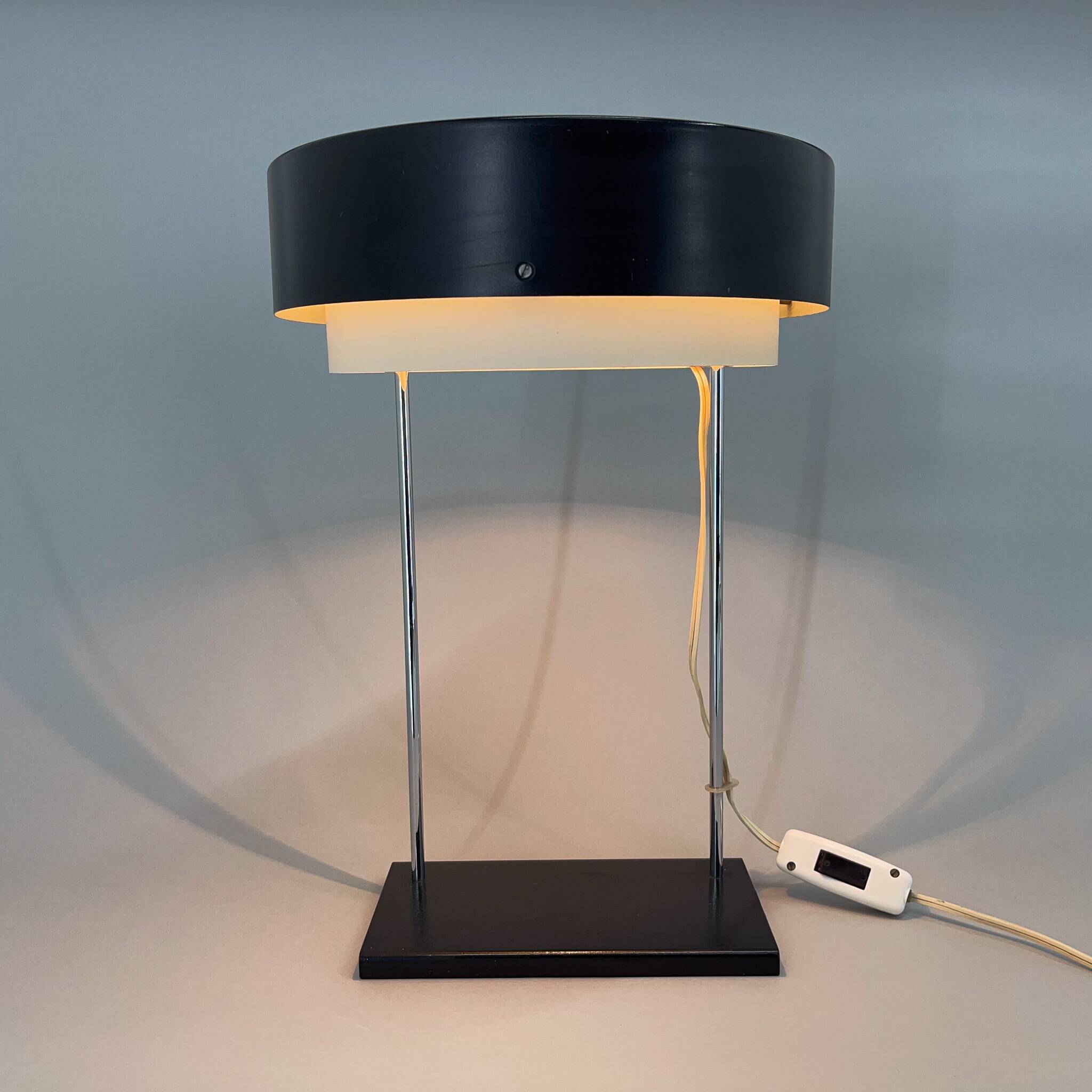 Rare Midcentury Table Lamp by Josef Hůrka for Napako, Marked