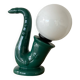1980s Saxophone Lamp Vintage Ceramic Globe Jazz