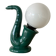 1980s Saxophone Lamp Vintage Ceramic Globe Jazz