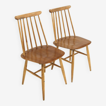 Set de 2 chaises scandinave "Fanett" par Ilmari Tapiovaara, Suède, 1960