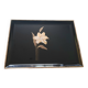 Vintage black lacquered tray - Melarti