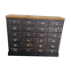 Old workshop drawer cabinet industrial furniture black patina