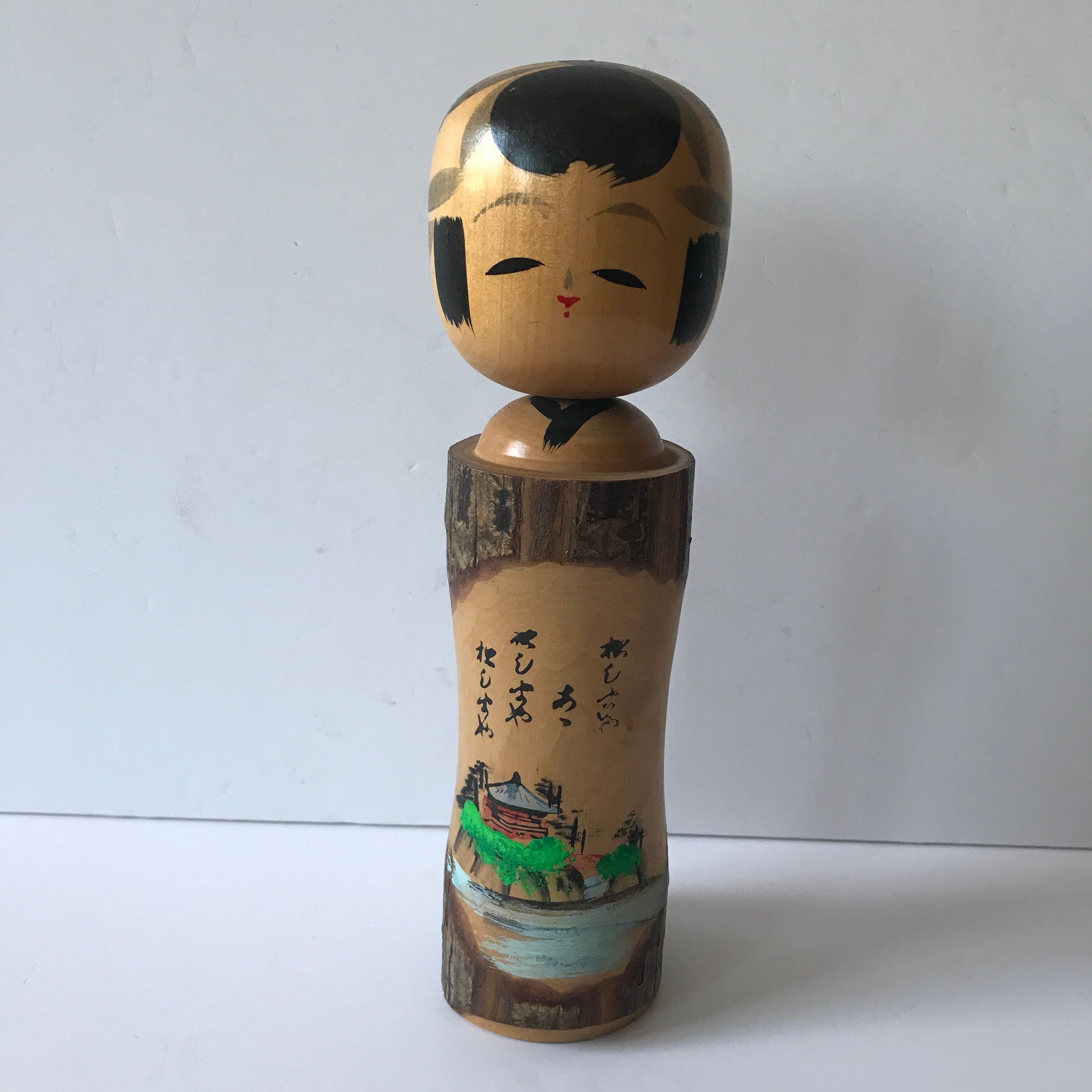 Japanese hand-painted Kinesitherapeuthe doll from the 1960s