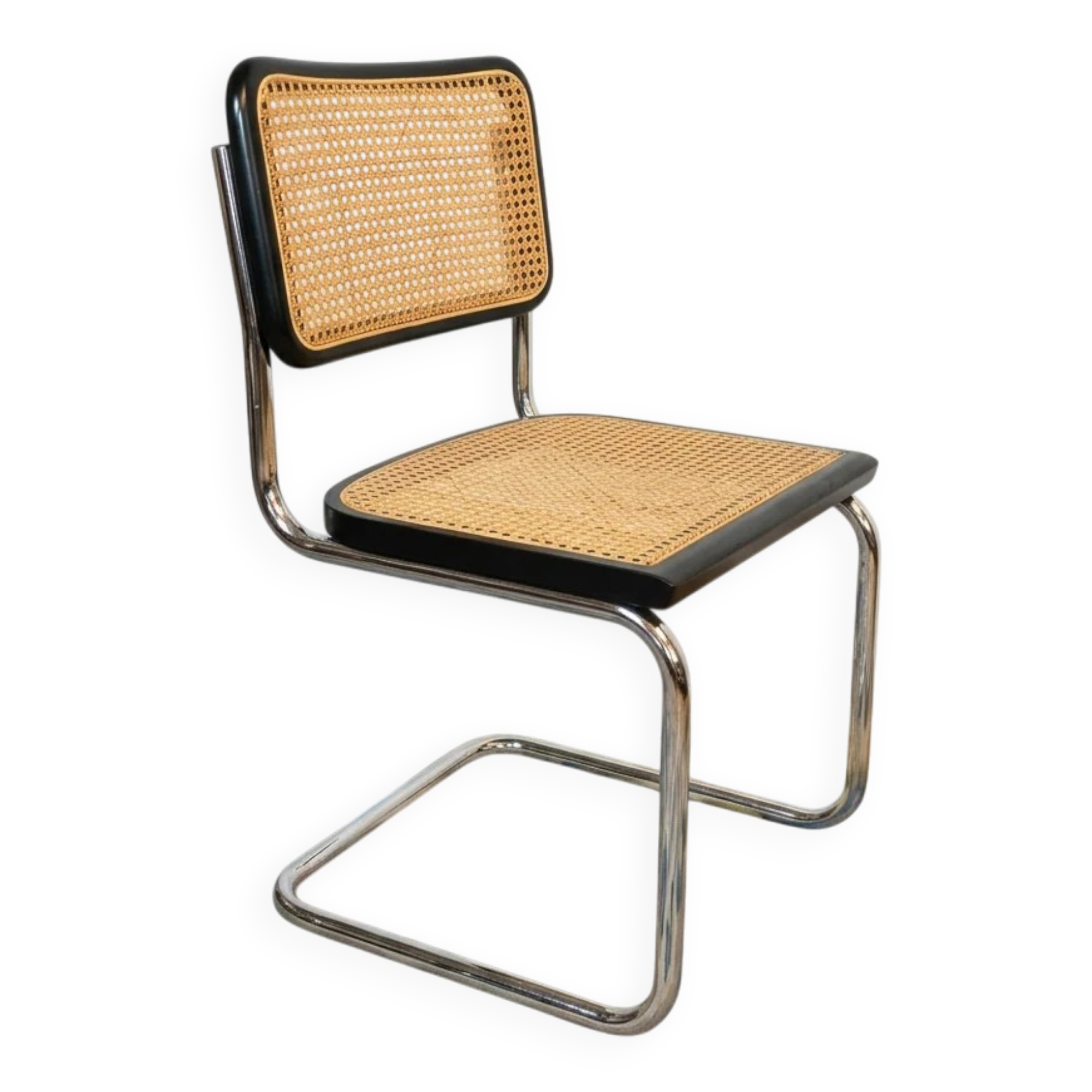 Black Cesca B32 chair by Marcel Breuer, Italy