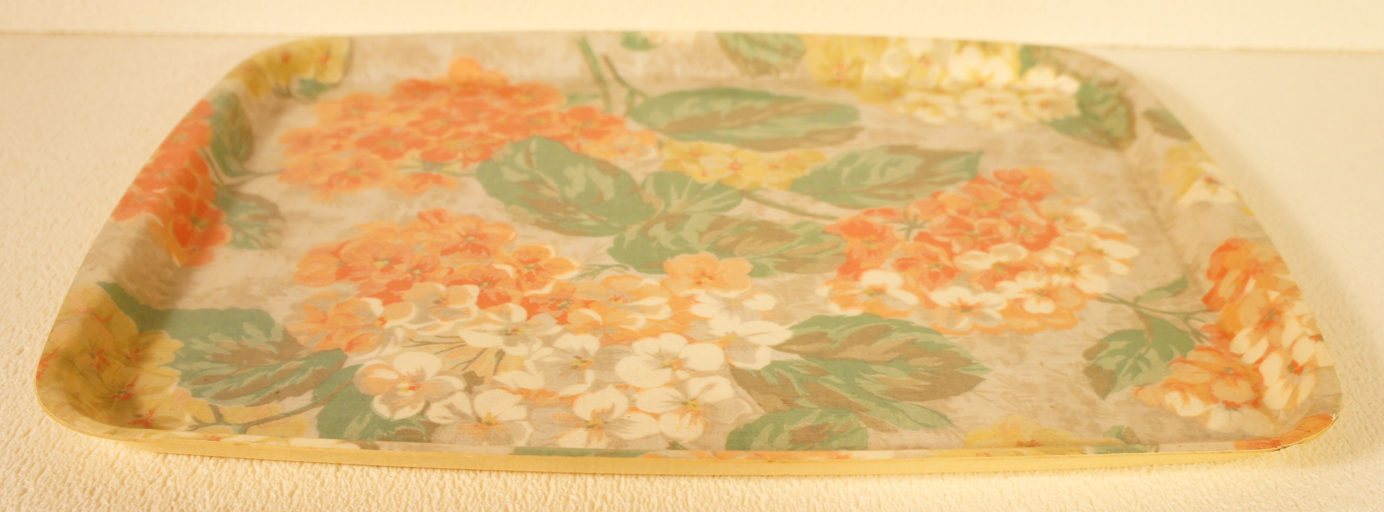 Vintage resin flower tray