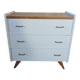 Vintage chest of drawers with compass feet