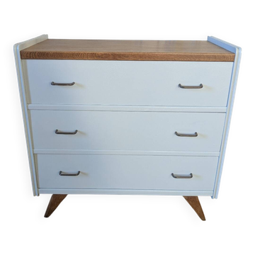 Commode vintage pieds compas