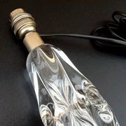 Pied de lampe (grand modèle) verre transparent années 1950