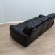Busnelli Piumotto 1970s Black Leather 3-Seater Sofa