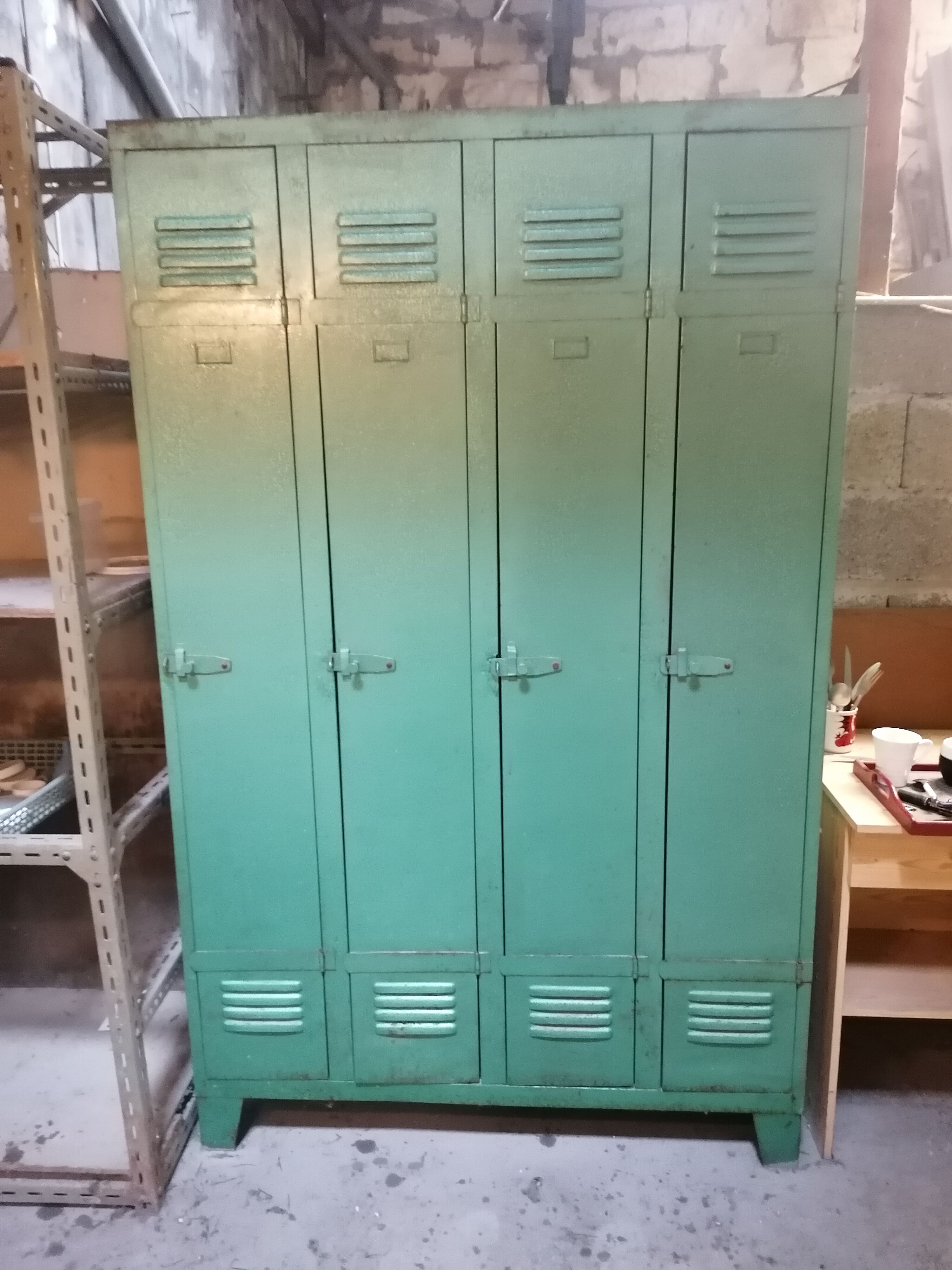 4-door industrial wardrobe