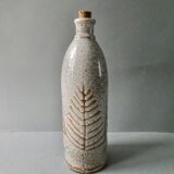 Stoneware bottle herbarium decoration, Jalapa model of the 60s