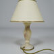 Lampe italienne en marbre blanc, vers 1920
