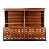 Grand cabinet d’apothicaire antique en acajou, 1909