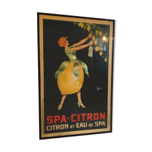 Affiche originale spa citron