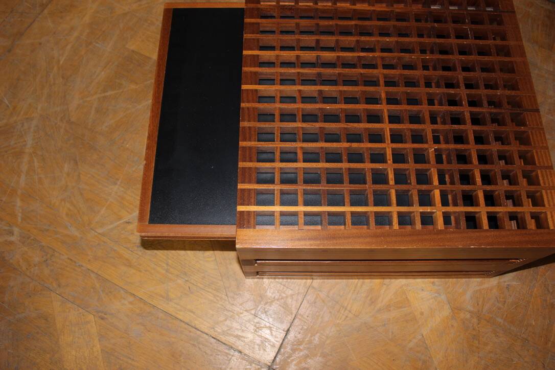 Black And White Coffee Table By Bernard Vuarnesson Model Tetra Circa 1980
