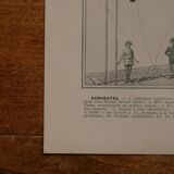 Lithographie originale sur les acrobates
