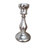 Mercurized glass candle holder