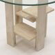 Travertine side table by Willy Ballez, 1970s Belgium.