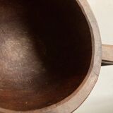 Midcentury Cubist XXXL Cup in West African Monoxyl Wood