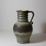 West germany blue green vintage carafe vase