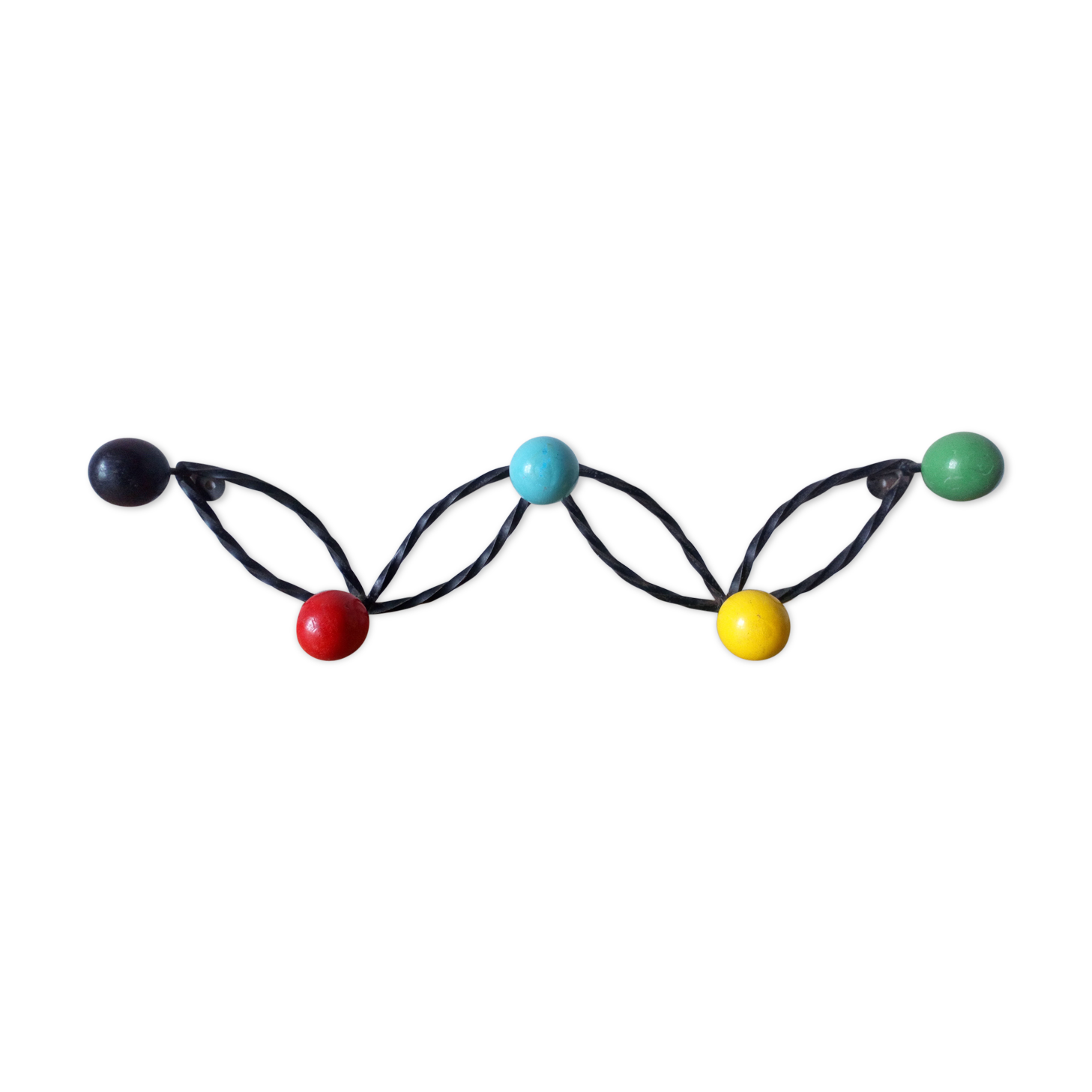Coatrack 1950 balls multicoloured vintage
