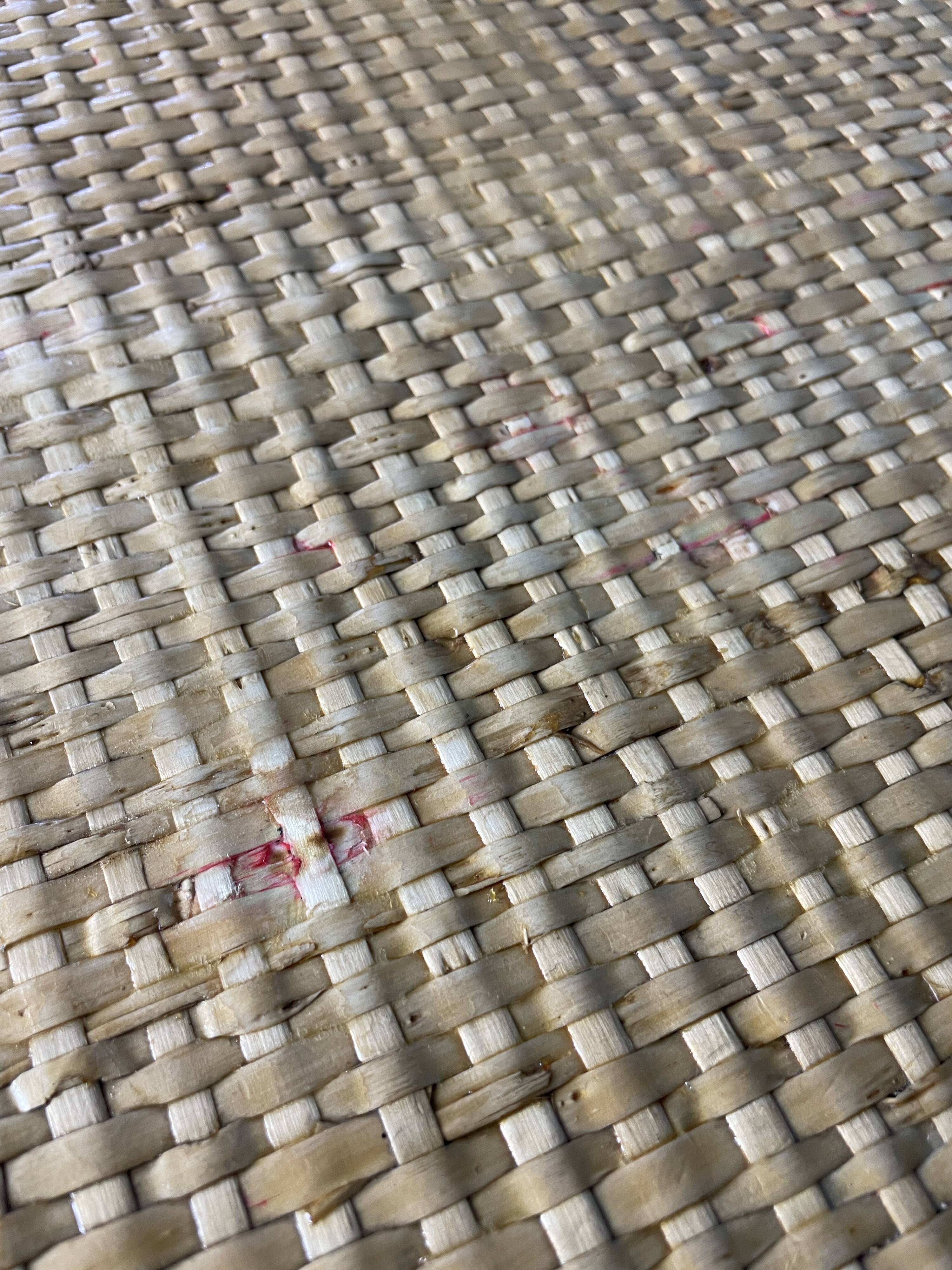 Vintage natural rattan chest of drawers