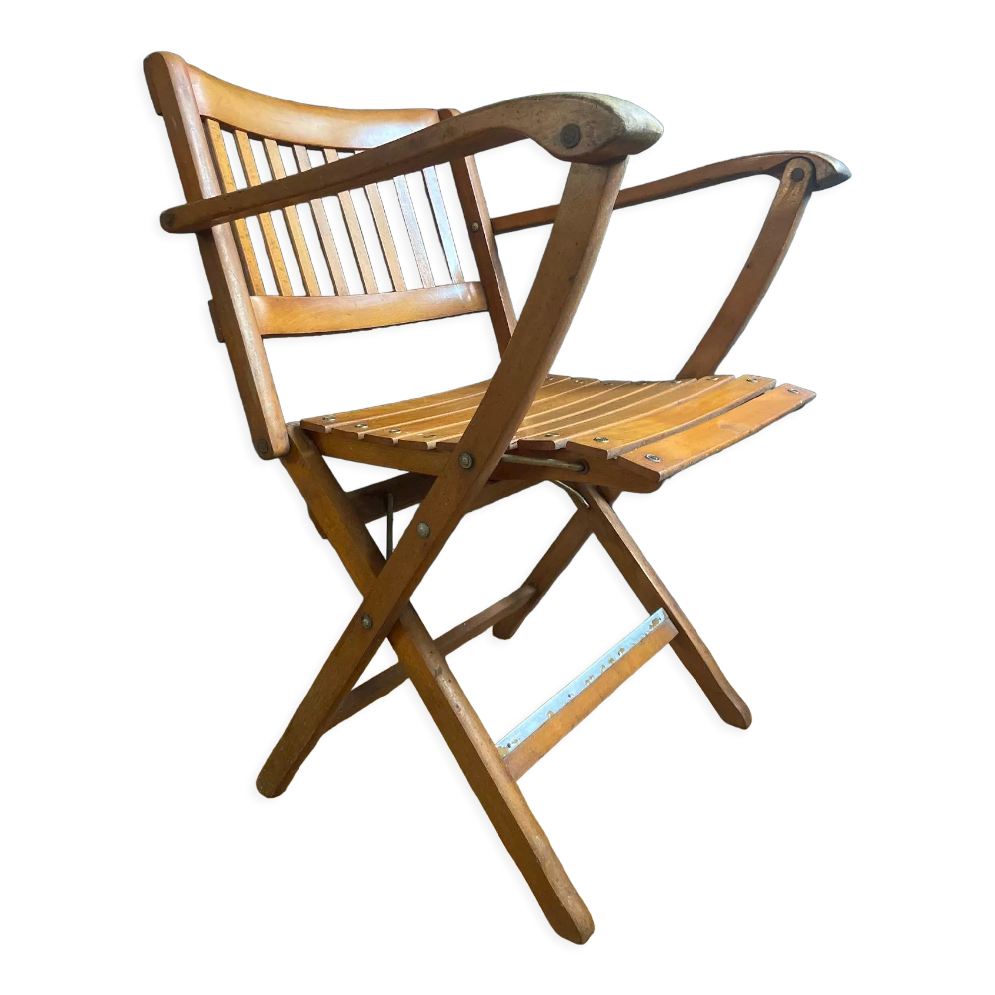 Folding armchair made in Italy stamped Reguitti