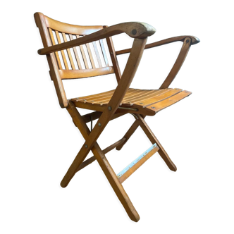 Folding armchair made in Italy stamped Reguitti