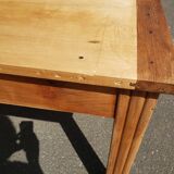 Table de ferme avec paire de bancs