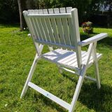 Set armchairs and garden table vintage circa 1970 R Gleizes