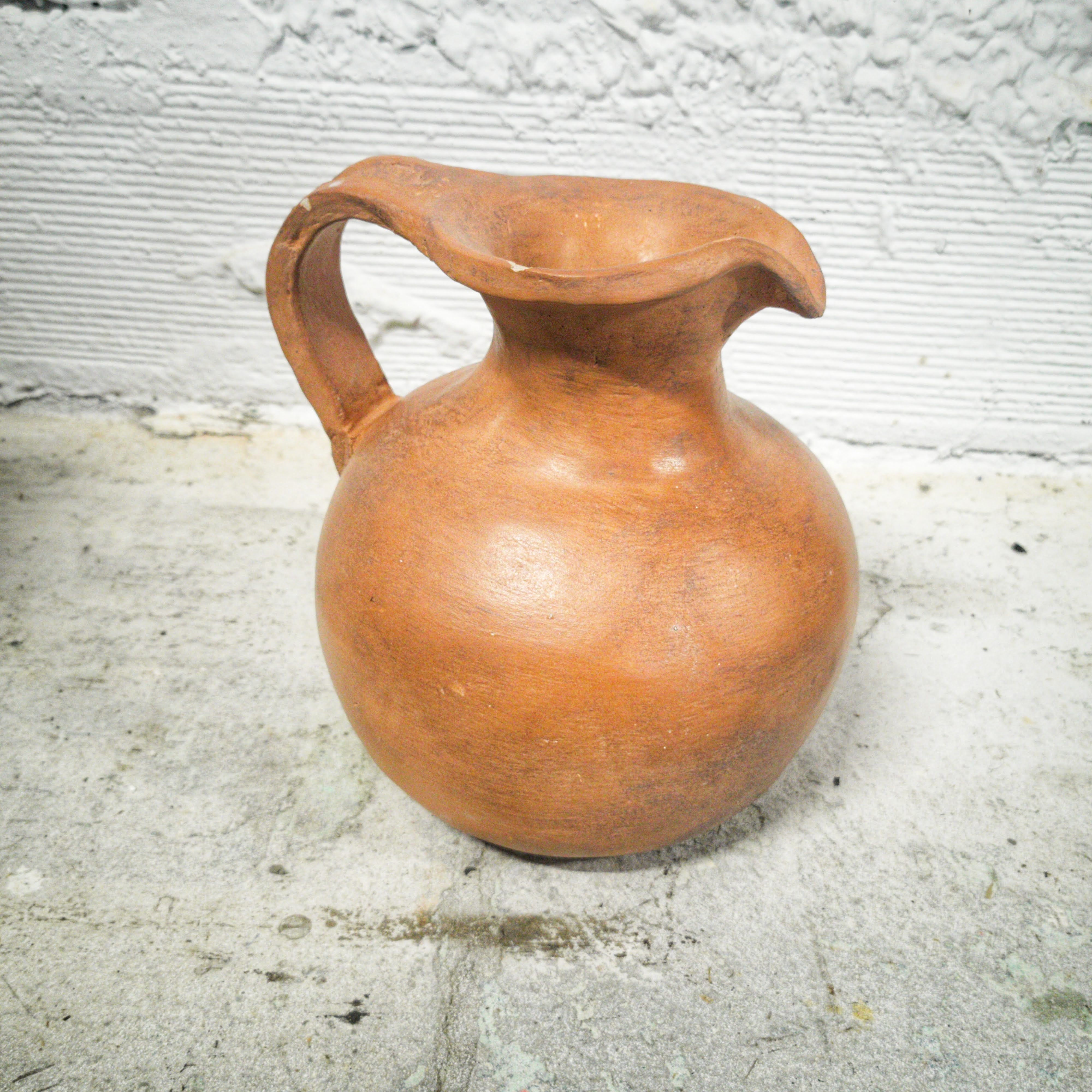 Terracotta pitcher