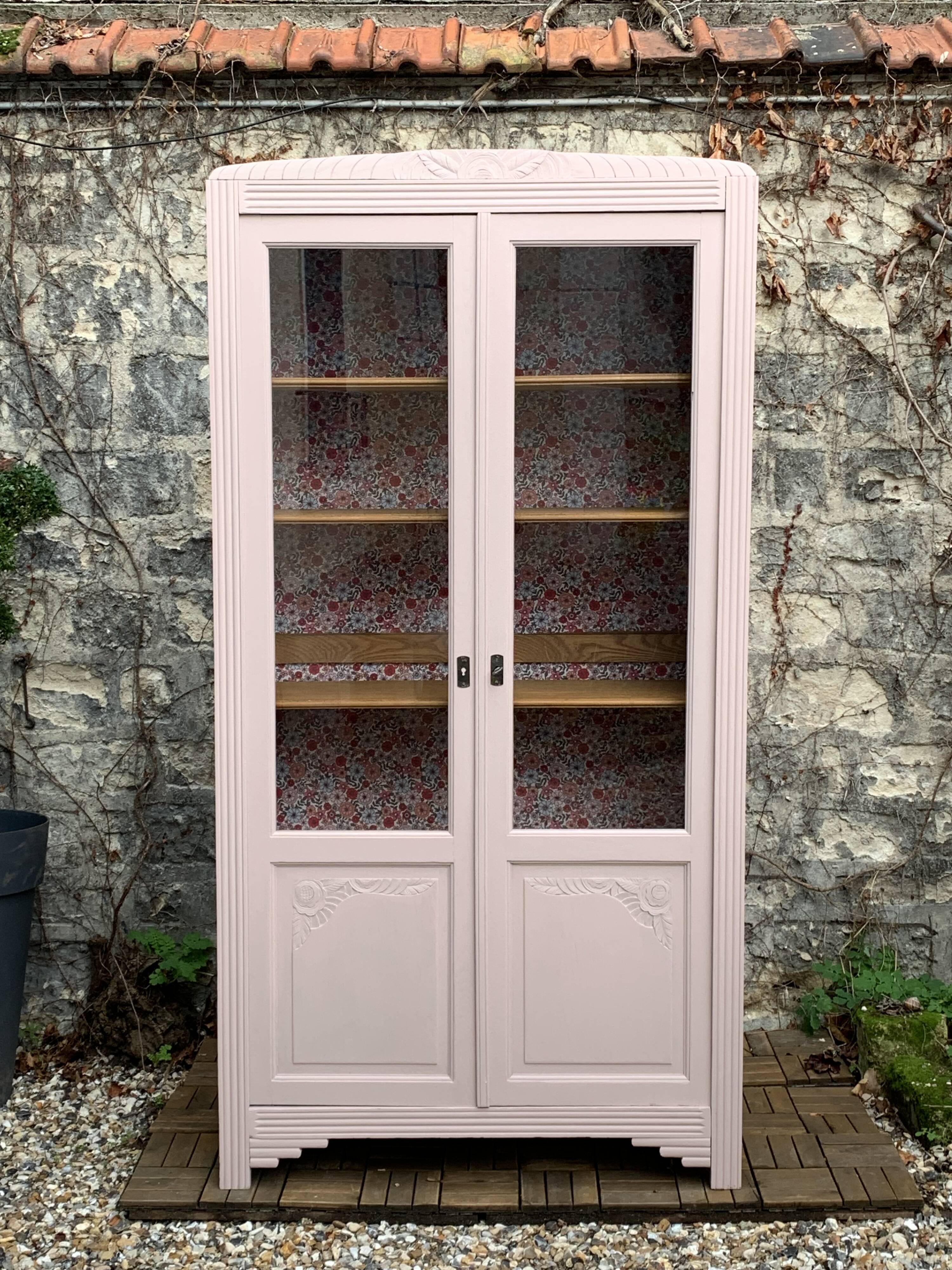 Parisian art deco glazed wardrobe 1930