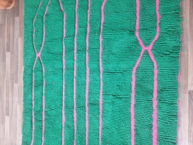 Traditional handmade Berber rug 2/3 m