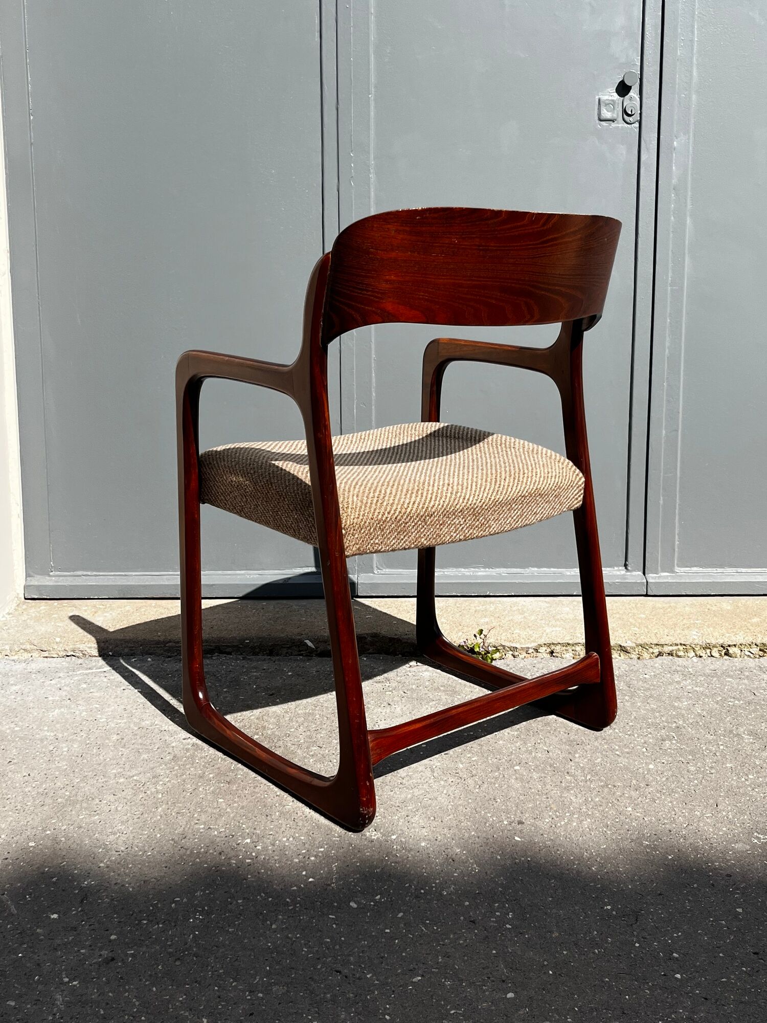 4 fauteuils vintage "Traîneau" de Baumann - années 1960