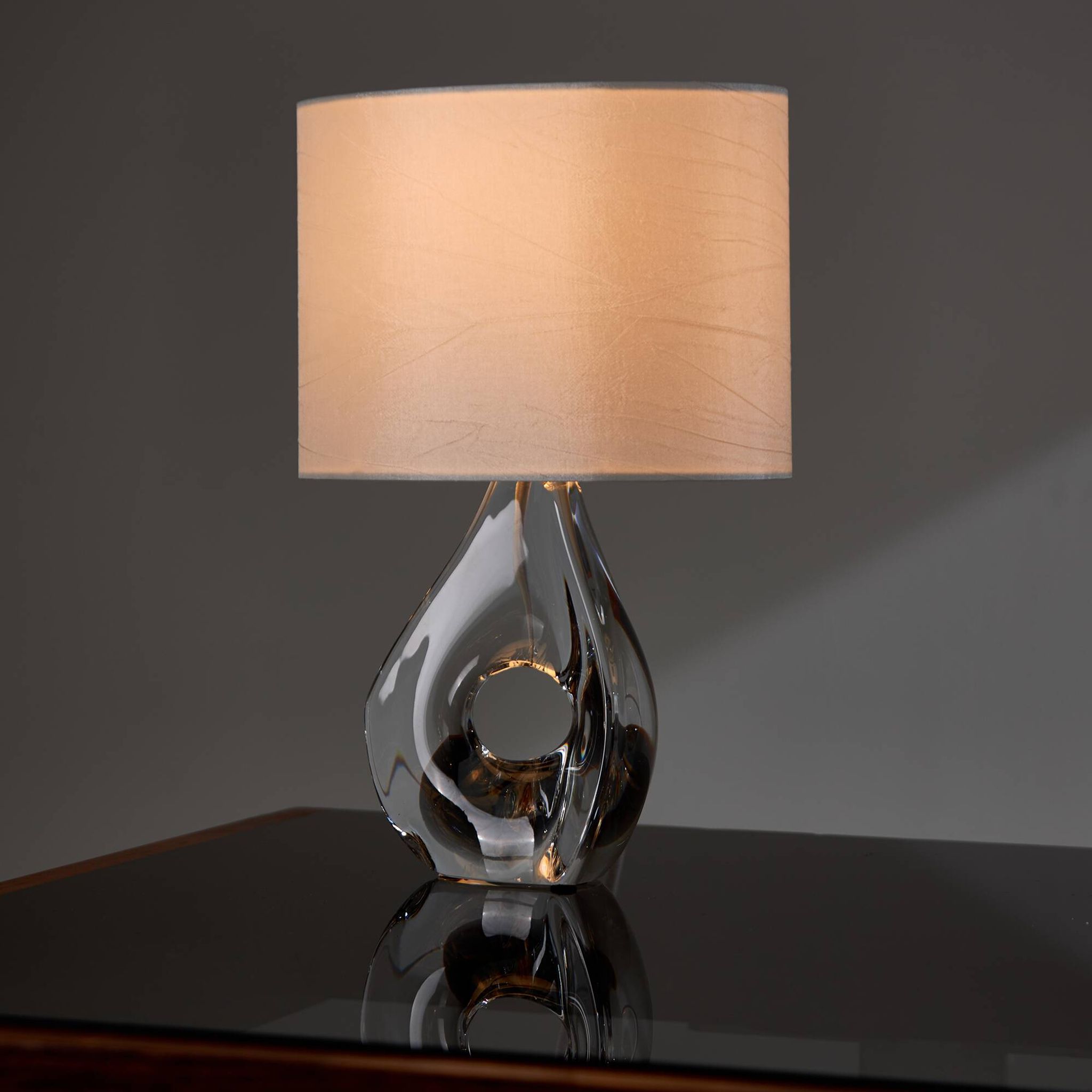 Lampe de table en cristal français par daum (mk10261)