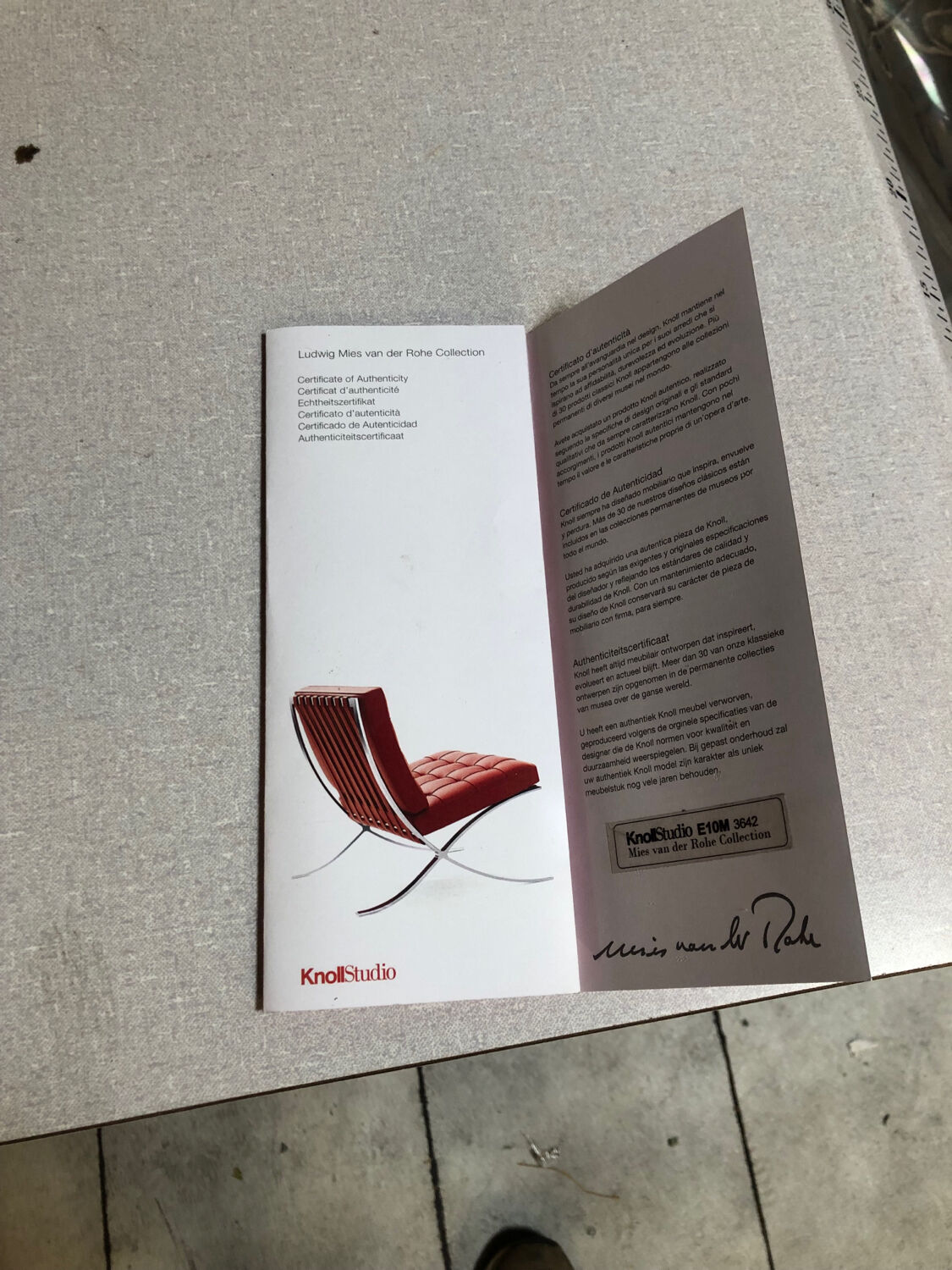 Lit de repos Knoll vintage par Mies van der Rohe