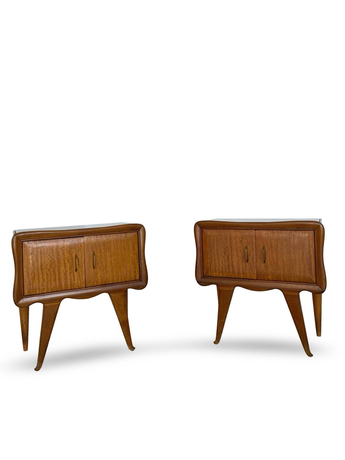 Paire de tables de chevet italiennes, milieu XXème