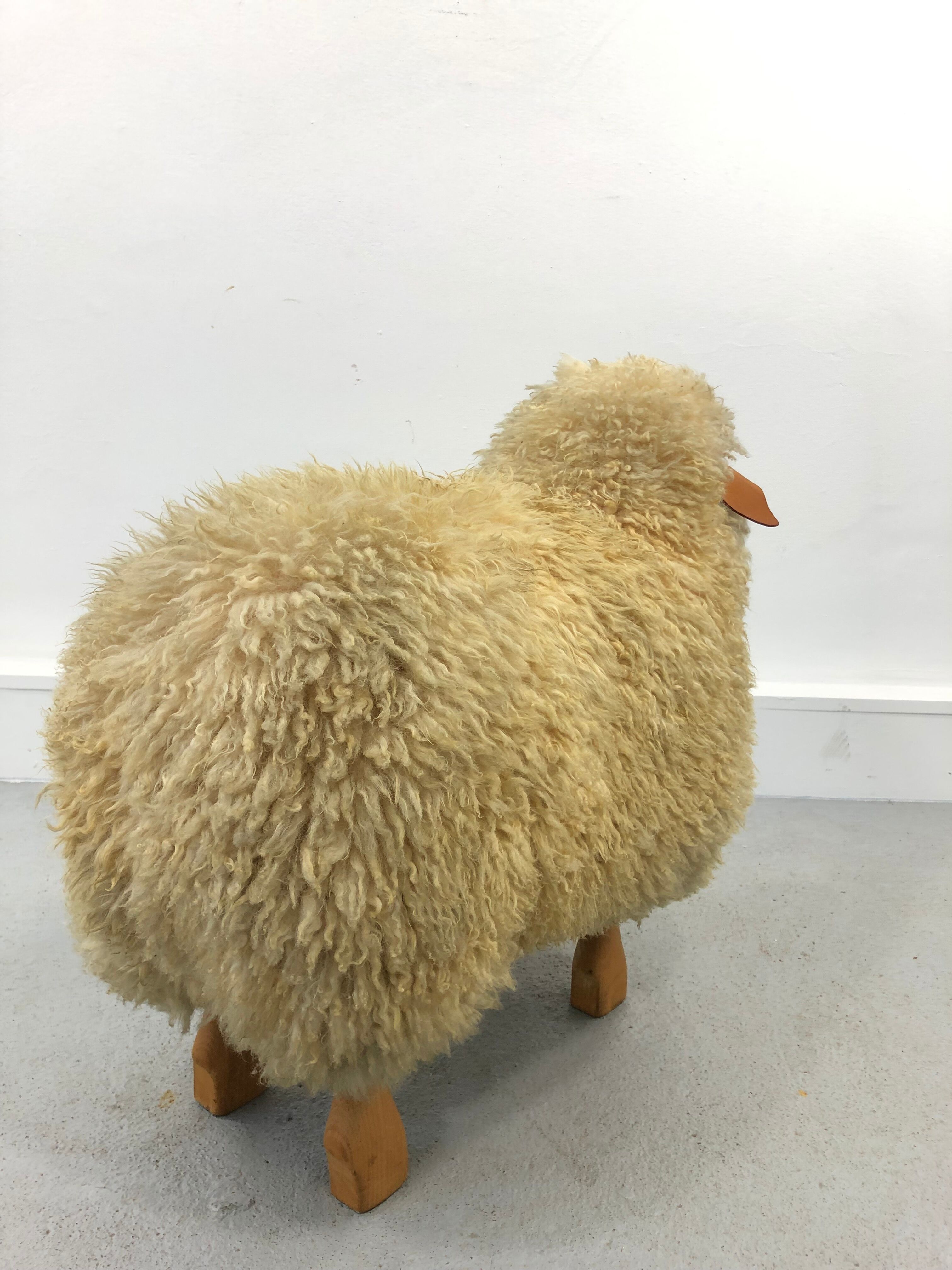 Wool Sheep Sculpture by Hanns-peter Krafft for Meier, 1970s