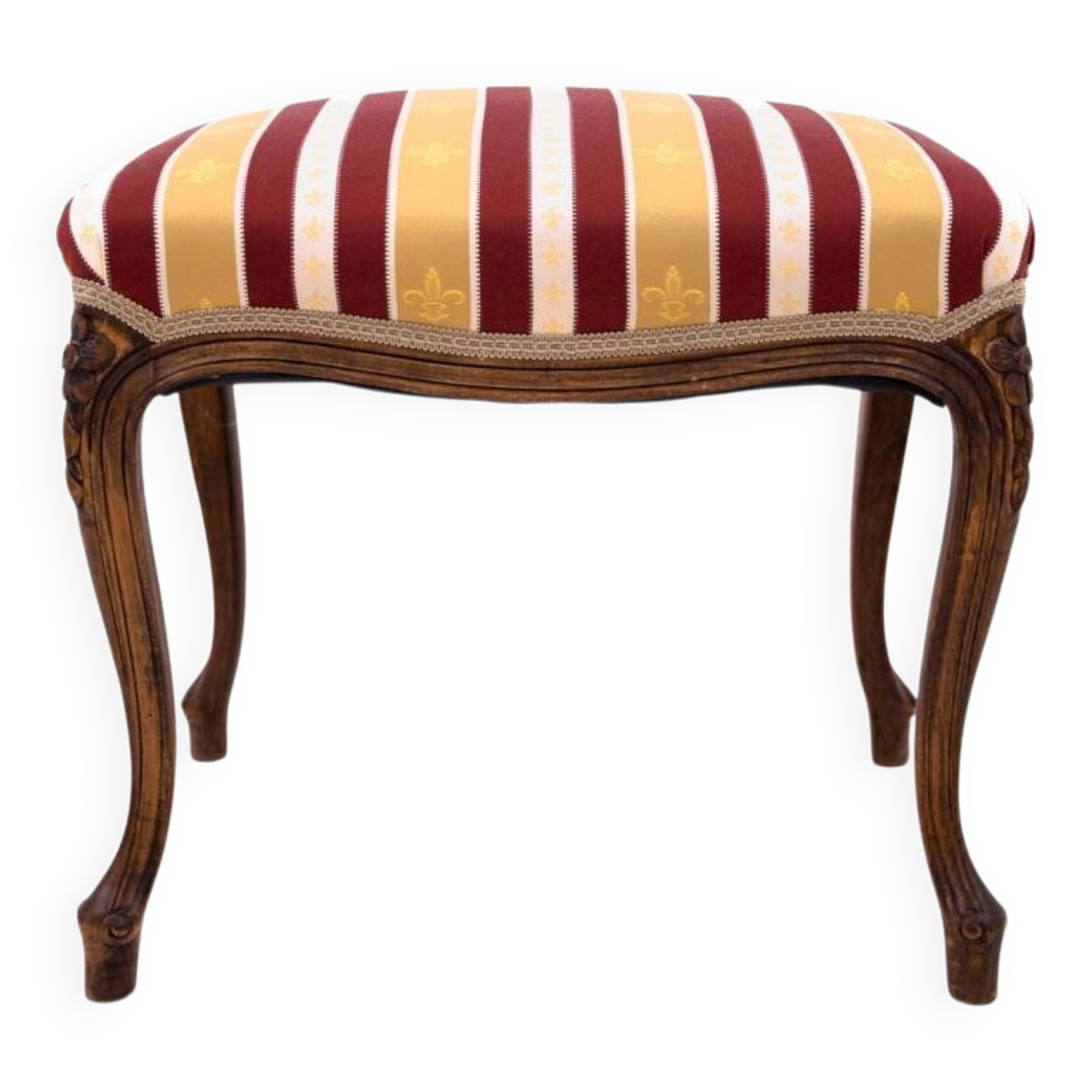 Stool seat, France, circa 1910.