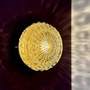 Vintage glass moulded globe wall or ceiling light.