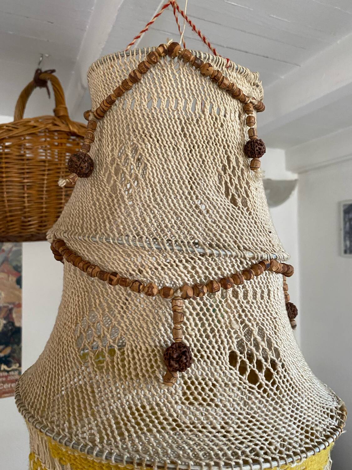 Macrame suspension from the 70s