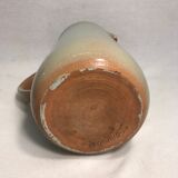 Former pitcher SOULAINES enamelled terracotta green gray decanter Vintage kitchen